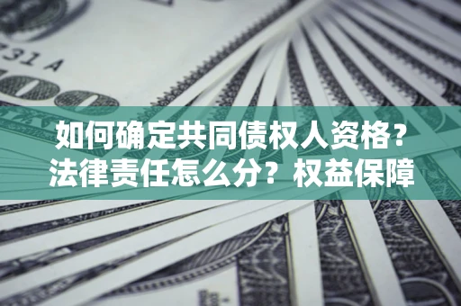 武汉如何确定共同债权人资格？法律责任怎么分？权益保障技巧揭秘！