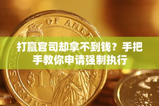 武汉打赢官司却拿不到钱？手把手教你申请强制执行