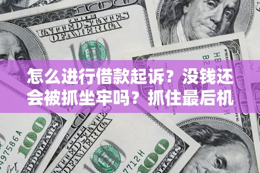 武汉怎么进行借款起诉？没钱还会被抓坐牢吗？抓住最后机会！