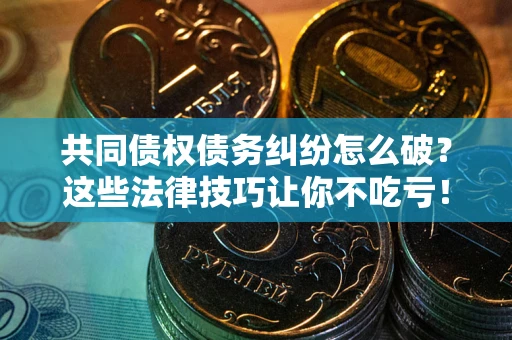 武汉共同债权债务纠纷怎么破？这些法律技巧让你不吃亏！