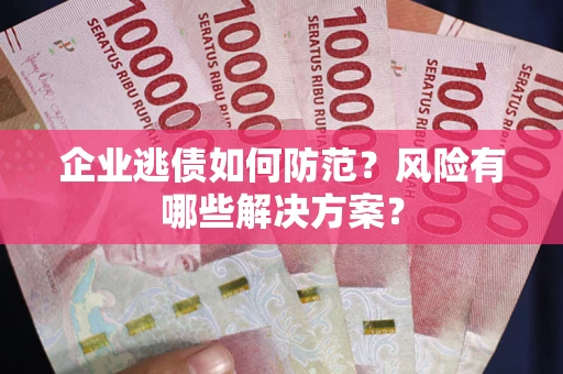 武汉企业逃债如何防范？风险有哪些解决方案？