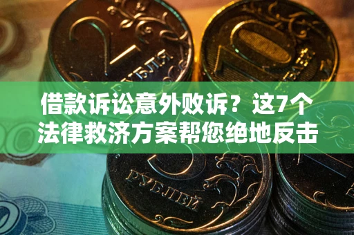 武汉借款诉讼意外败诉？这7个法律救济方案帮您绝地反击！