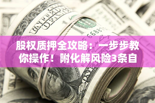 武汉股权质押全攻略：一步步教你操作！附化解风险3条自救法则