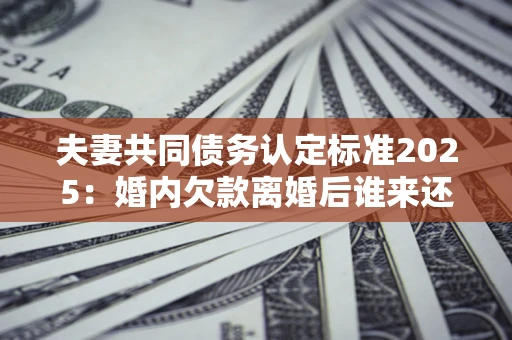 武汉夫妻共同债务认定标准2025:婚内欠款离婚后谁来还? 武汉夫妻共同债务认定标准2025:婚内欠款离婚后谁来还?