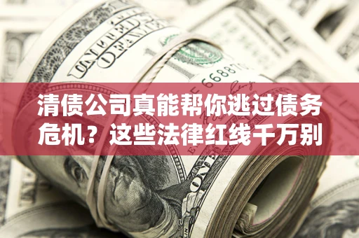 武汉清债公司真能帮你逃过债务危机？这些法律红线千万别踩