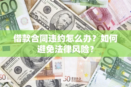 武汉借款合同违约怎么办？如何避免法律风险？