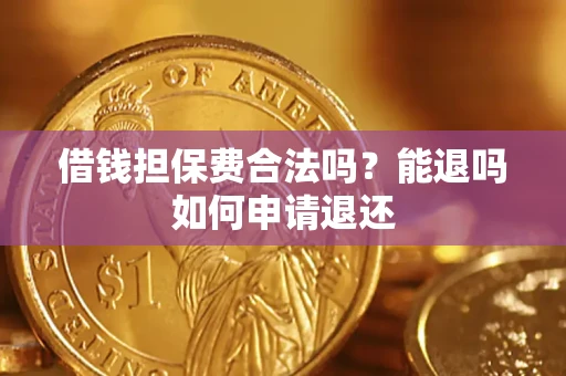 武汉借钱担保费合法吗？能退吗如何申请退还