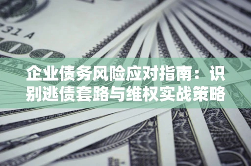 武汉企业债务风险应对指南：识别逃债套路与维权实战策略