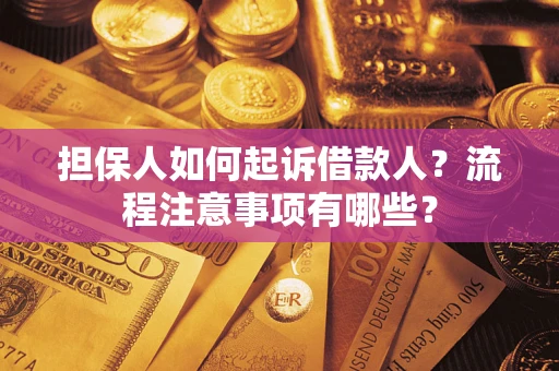 武汉担保人如何起诉借款人？流程注意事项有哪些？